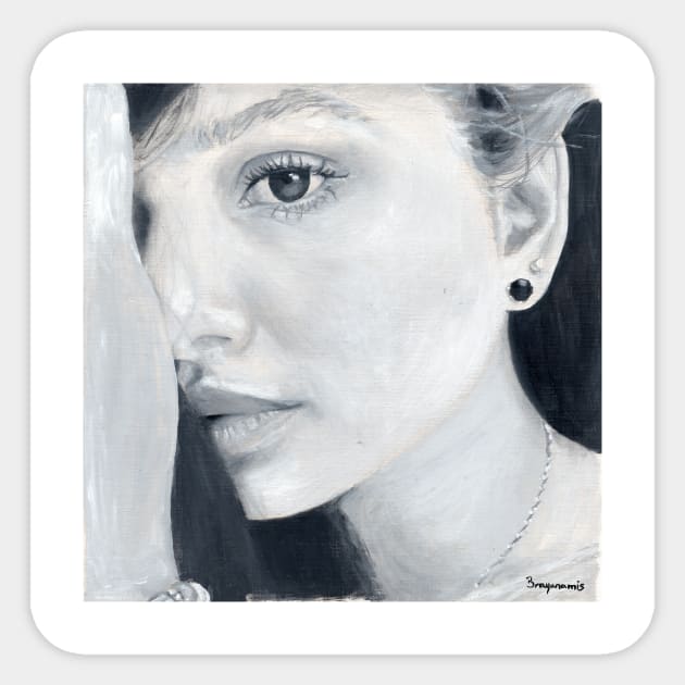 Portrait girl Sticker by Brayanamis
